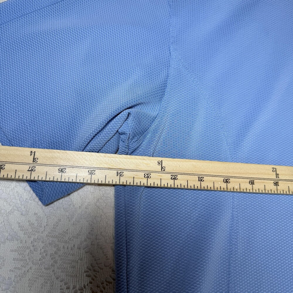 Nike Golf Polo Shirt Mens XL Blue Fit Dry Short Sleeve Performance Stretch - Picture 3 of 13
